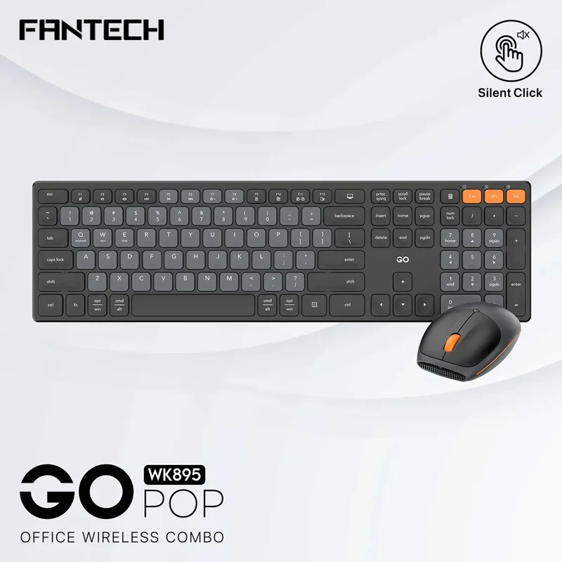 Kit Teclado Y Mouse Inalámbrico Fantech Wk895 Go Pop