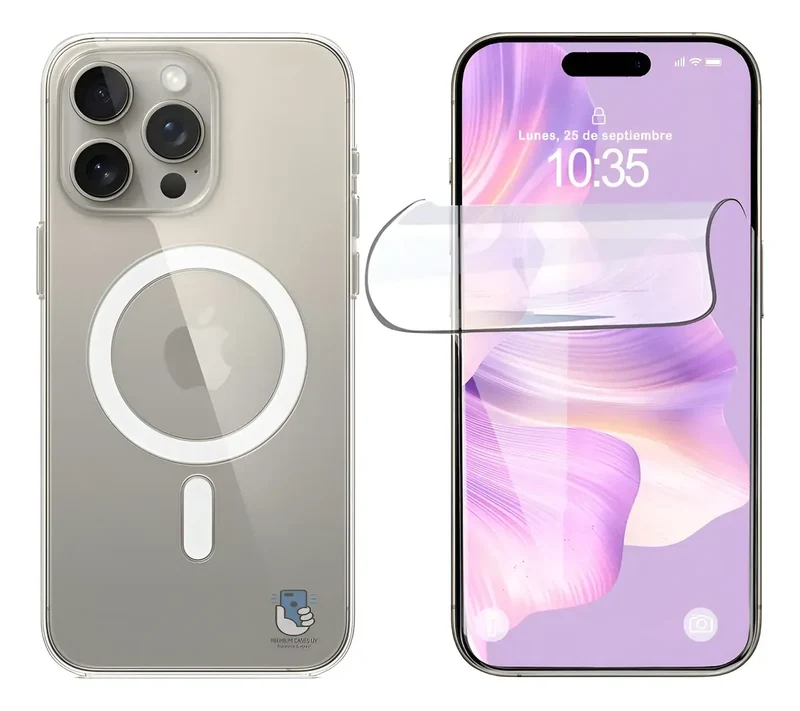 Funda Case Magsafe Iphone 17 + Lamina Hidrogel