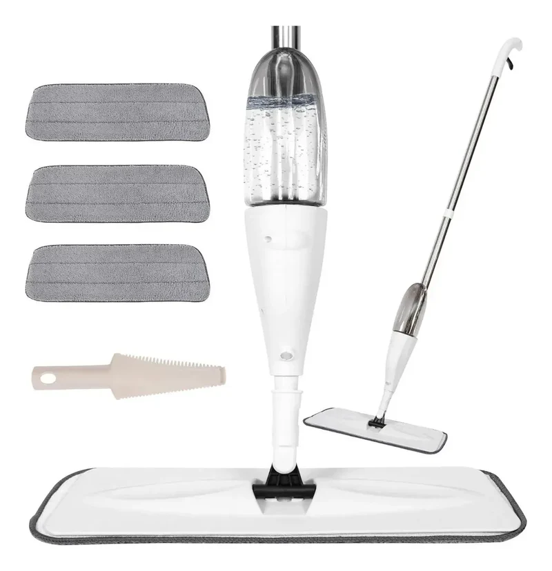 Mopa / Trapeador 360 Con Spray Incluye 3 Microfibras