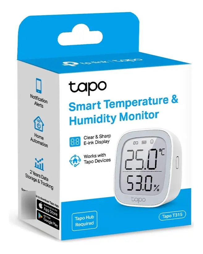 Monitor Sensor De Temperatura Y Humedad Tapo T315