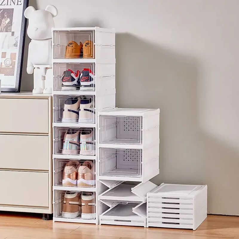 Zapatera Plegable Con Tapas y Puertas
