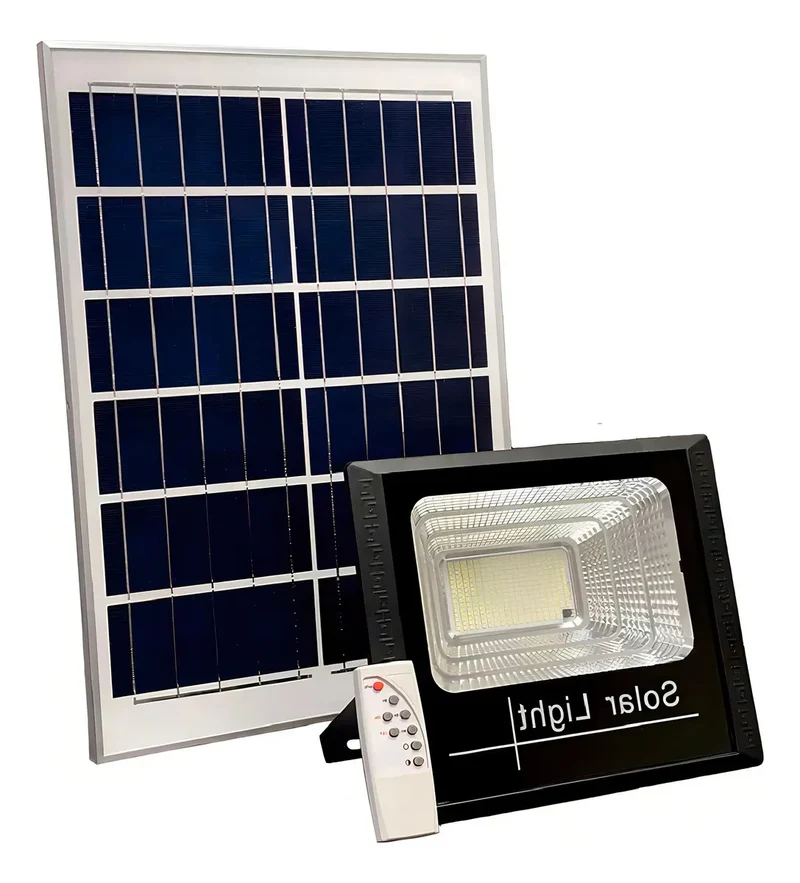 Reflector LED Solar para Exterior con Control Remoto