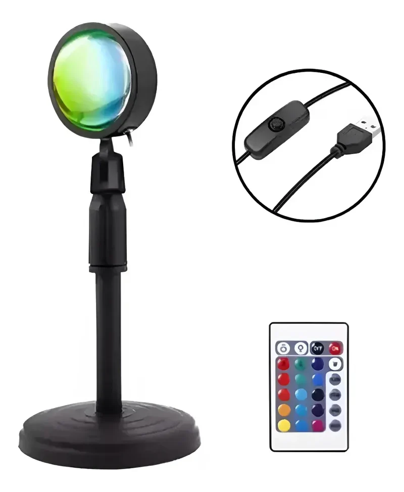 Lampara Proyector Atardecer Con Control