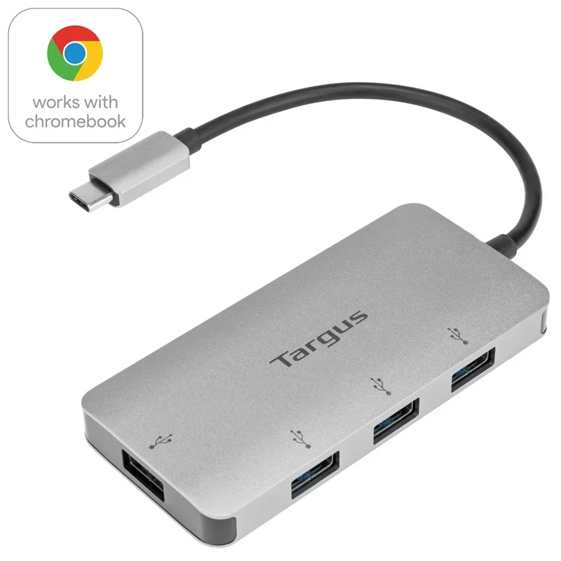 Puerto USB-C 4 en 1 a puertos USB-A 3.0 compatible con Windows®, MacOS® y Chromebook