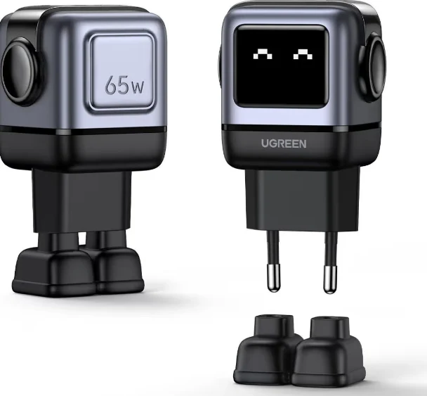 Cargador de Pared UGREEN Mini Robot Nexode 3 puertos - 65W