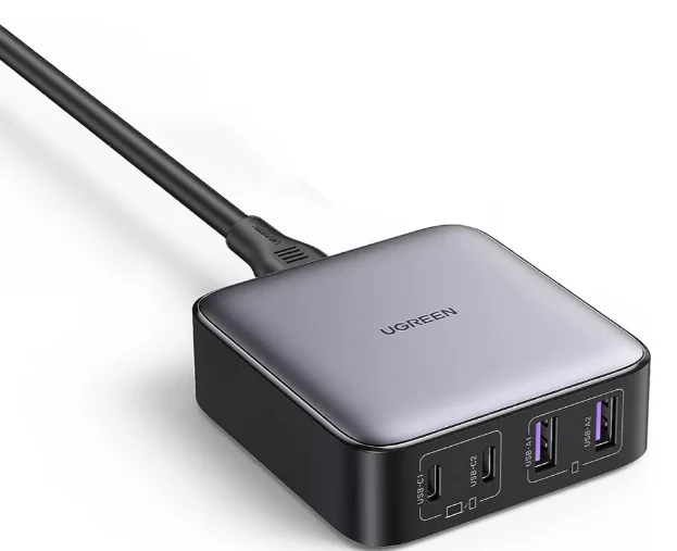 Cargador de Escritorio UGREEN 65W 2 USB A + 2 Tipo C