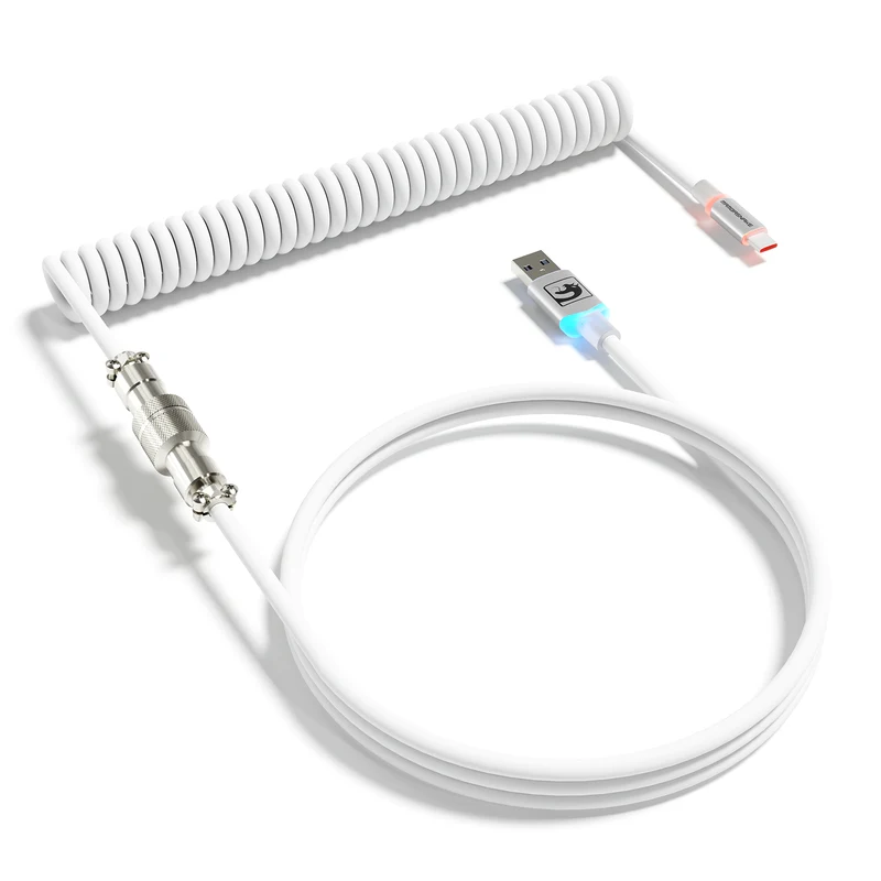 MAMBASNAKE C01Ultra RGB Coiled Keyboard Cable