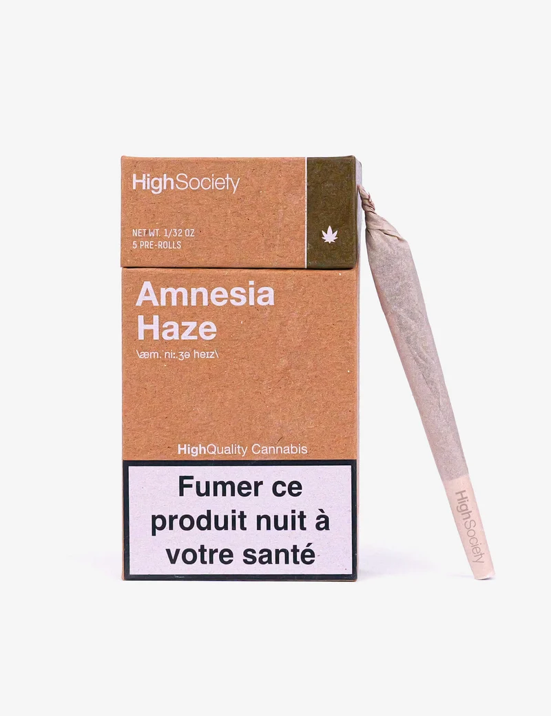 Pack de 5 Pre-Rolls Amnesia Haze CBD