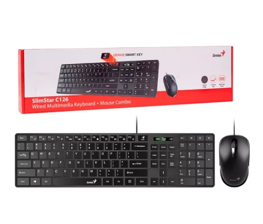 Combo Genius Slimstar C126, Teclado y Mouse USB
