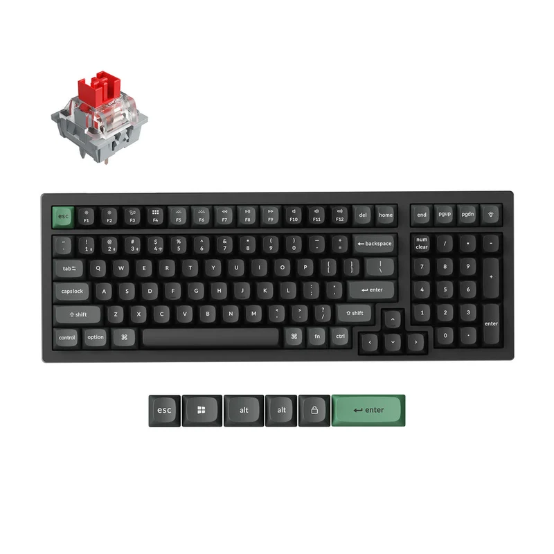 Teclado Mecánico Personalizado Inalámbrico Keychron K4 Ultra 8K (Distribución ANSI de EE. UU.)
