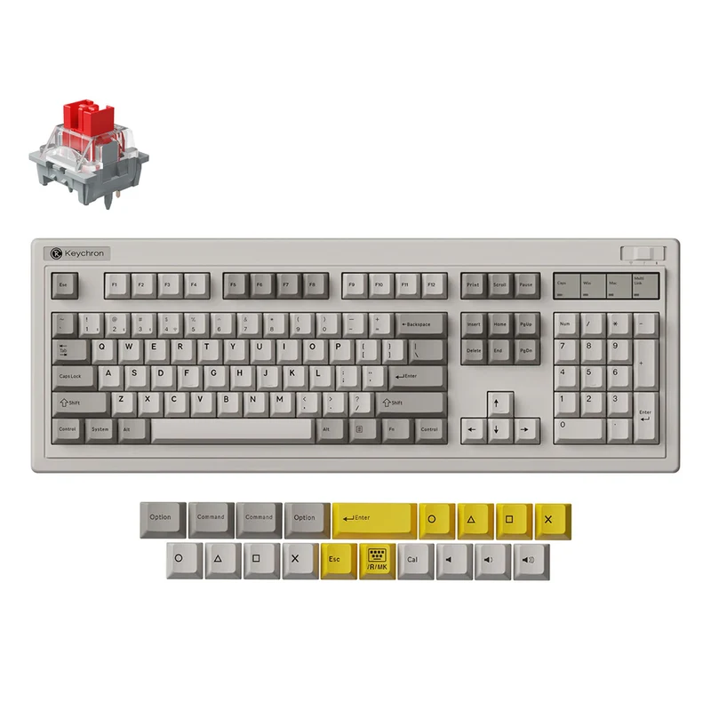 Teclado mecánico inalámbrico Keychron R6 QMK (Layout US ANSI)