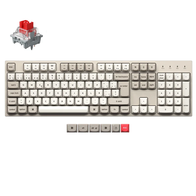 Teclado Mecánico Personalizado por Cable Keychron C2 Pro 8K QMK - Colección Distribución ISO