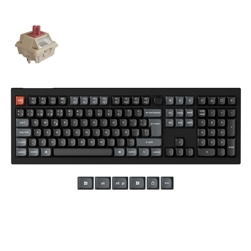 Teclado Mecánico Personalizado Inalámbrico Keychron V6 Ultra 8K - Colección Distribución ISO