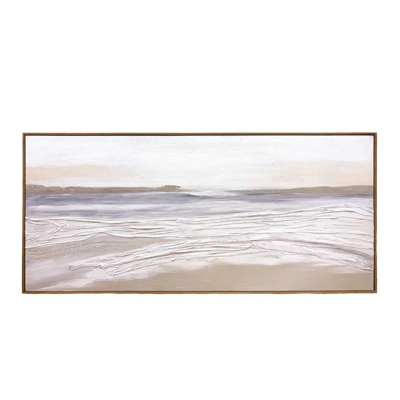 Cuadro abstracto playa Huahine 70 x 150
