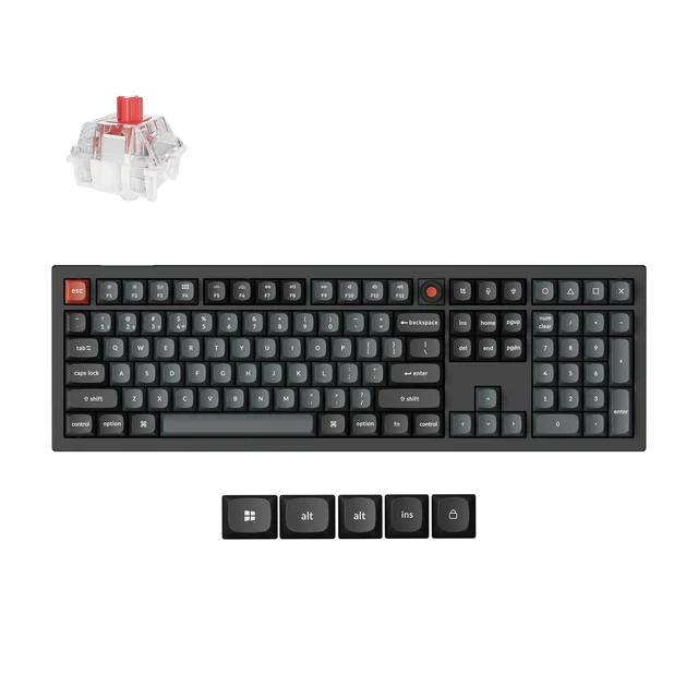 Teclado Mecánico Personalizado por Cable Keychron V6 8K QMK (Distribución ANSI de EE. UU.)