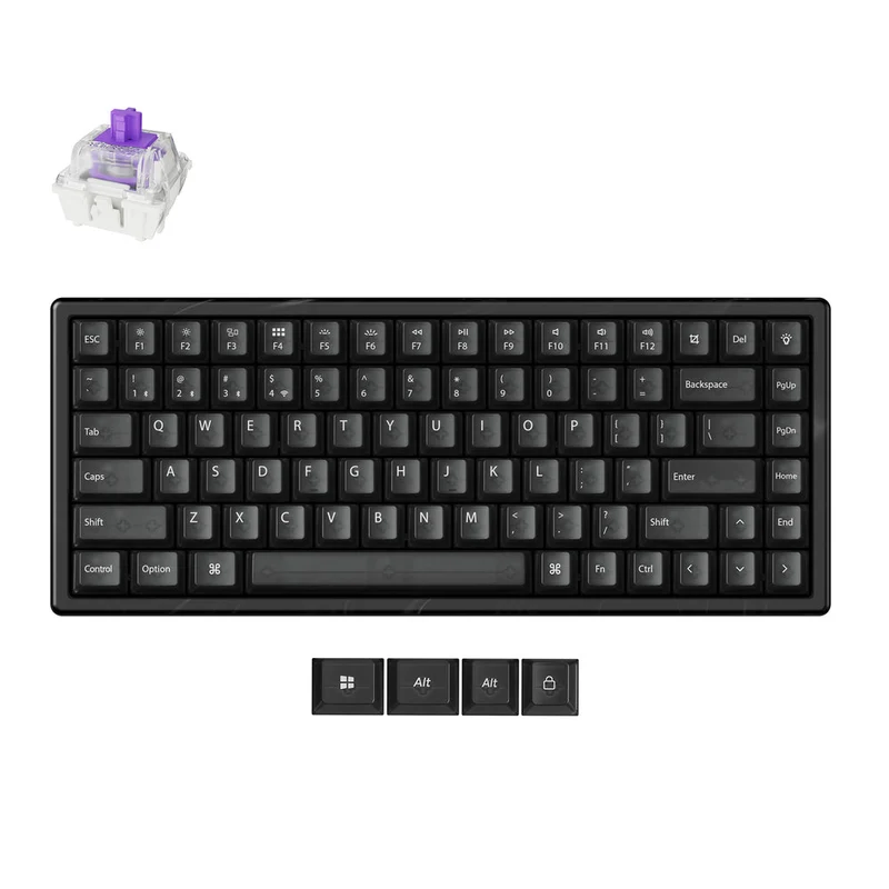 Teclado Personalizado Inalámbrico con interruptores Magnéticos Keychron K2 HE - Edición de resina (Distribución ANSI de EE. UU.)
