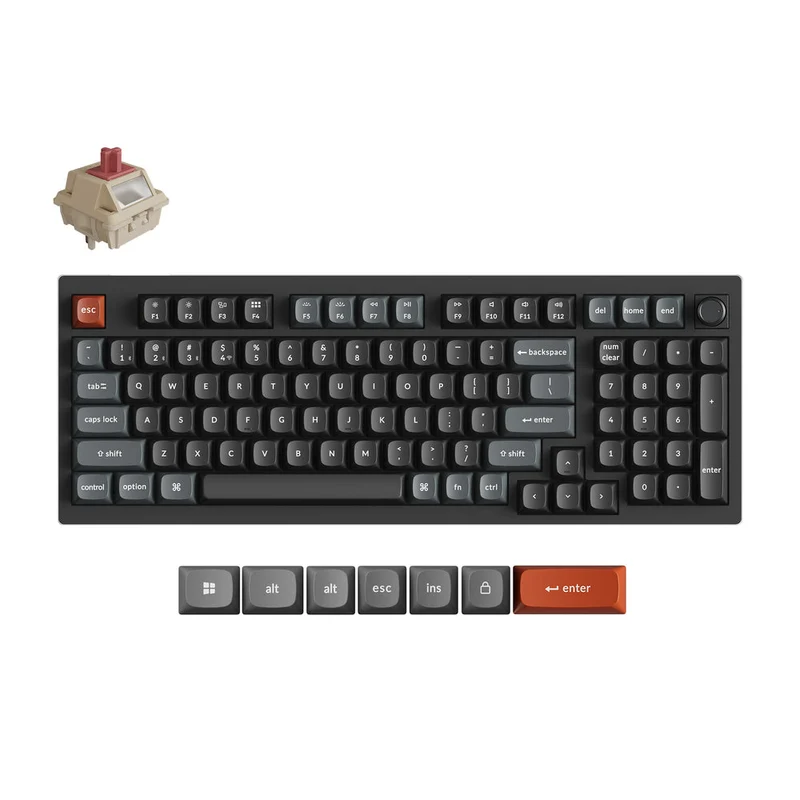 Teclado Mecánico Personalizado Inalámbrico Keychron V5 Ultra 8K (Distribución ANSI de EE. UU.)