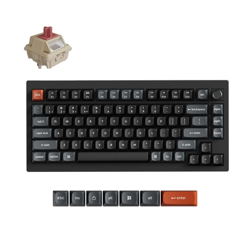 Teclado Mecánico Personalizado Inalámbrico Keychron V1 Ultra 8K (Distribución ANSI de EE. UU.)