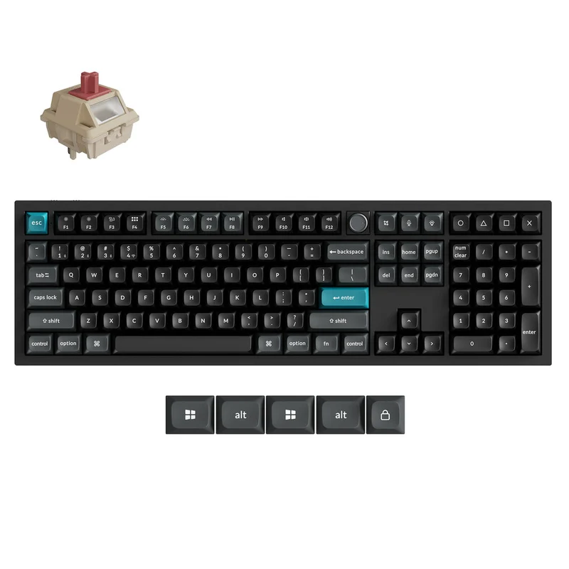 Teclado Mecánico Personalizado Inalámbrico Keychron Q6 Ultra 8K (Distribución ANSI de EE. UU.)