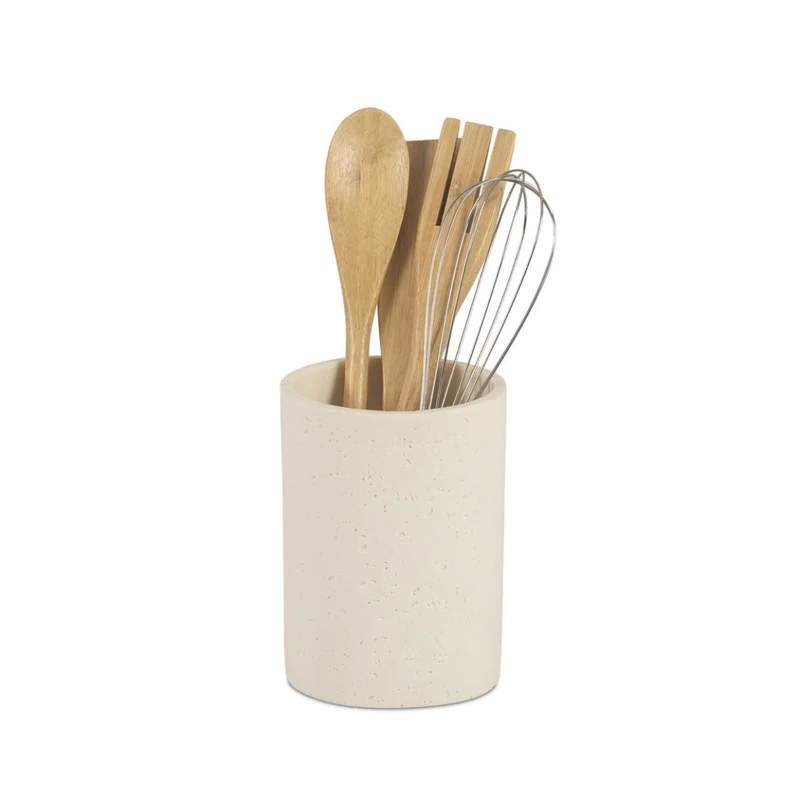 Bote para utensilios de cocina efecto piedra