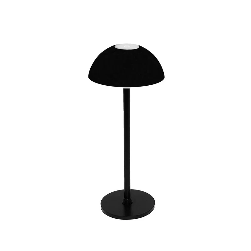 Lámpara LED inalámbrica Levi negra Ø13x30 cm