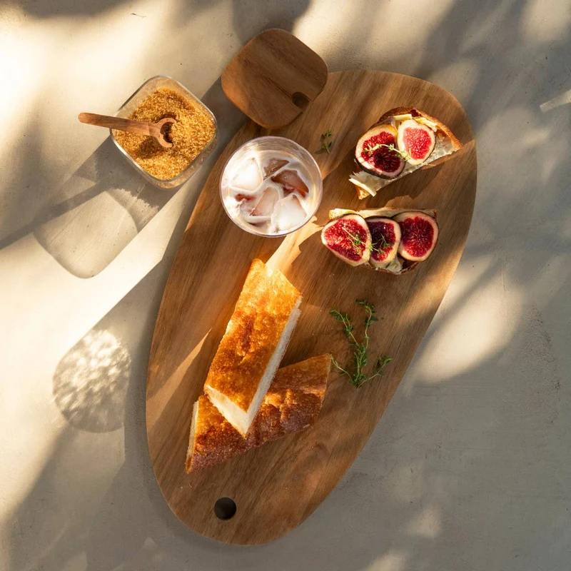 Tabla de cortar de madera de acacia 45 cm