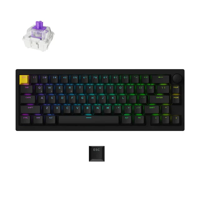 Lemokey P2 HE Inalámbrico Interruptor Magnético Switch Teclado Personalizado para Juegos (Distribución US ANSI)