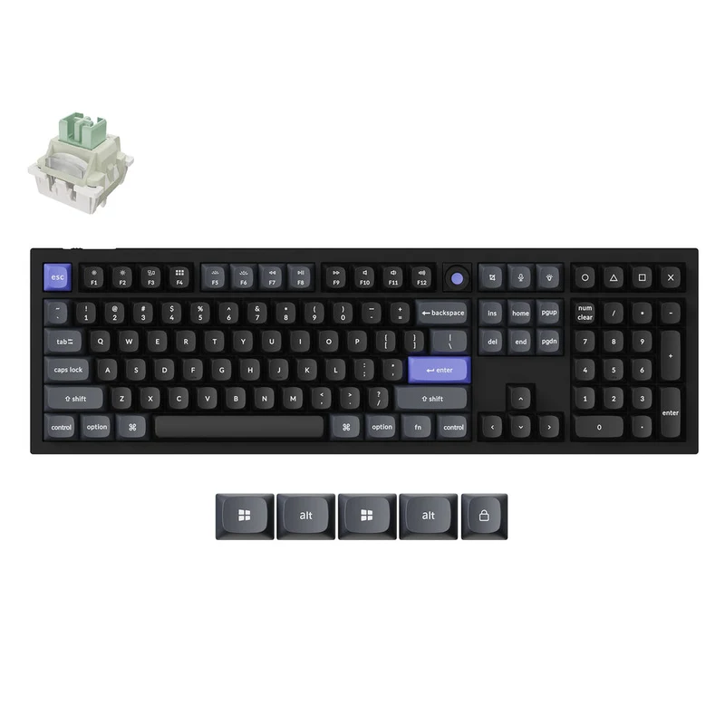 Teclado mecánico personalizado con cable e interruptores magnéticos Keychron Q6 HE 8K (Distribución ANSI de EE. UU.)