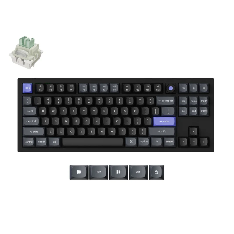Teclado mecánico personalizado con cable e interruptores magnéticos Keychron Q3 HE 8K (Distribución ANSI de EE. UU.)