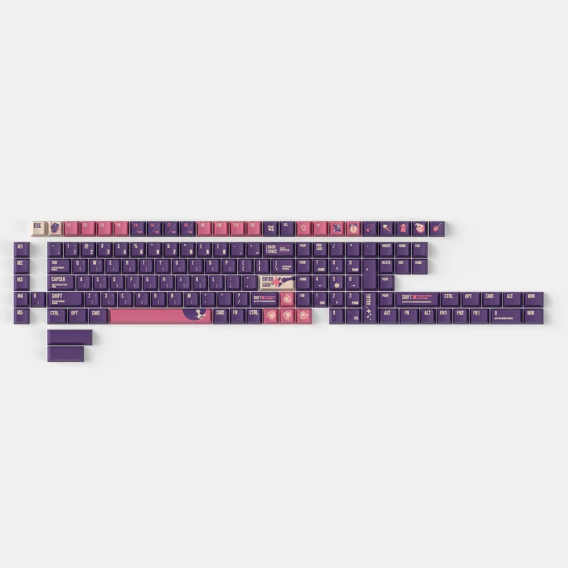 Bruja Lunar - Conjunto Completo de Keycaps de PBT con Perfil Cherry y Sublimación de Tinta