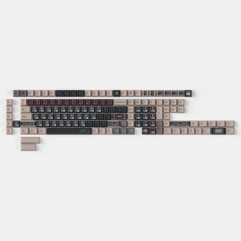 Conjunto completo de teclas Vintage Stamp - Cherry Profile Dye-Sub PBT