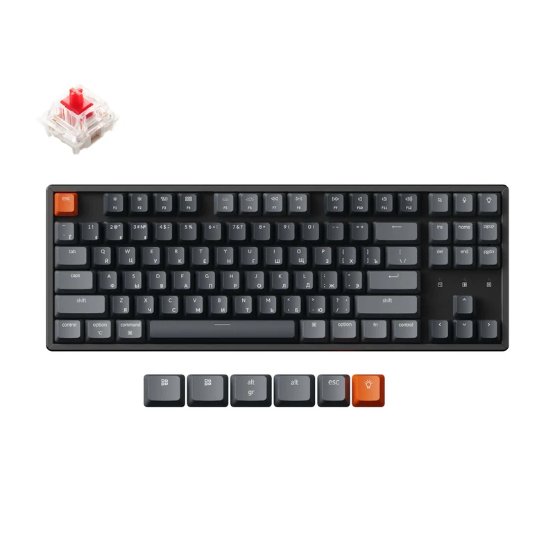 Teclado mecánico inalámbrico Keychron K8 (Distribución rusa RU)