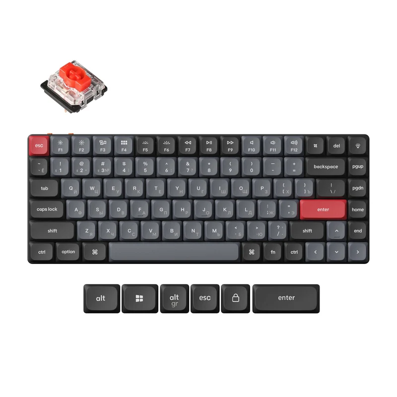 Teclado Mecánico Personalizado Inalámbrico Keychron K3 Pro QMK/VIA (Distribución Rusa RU)