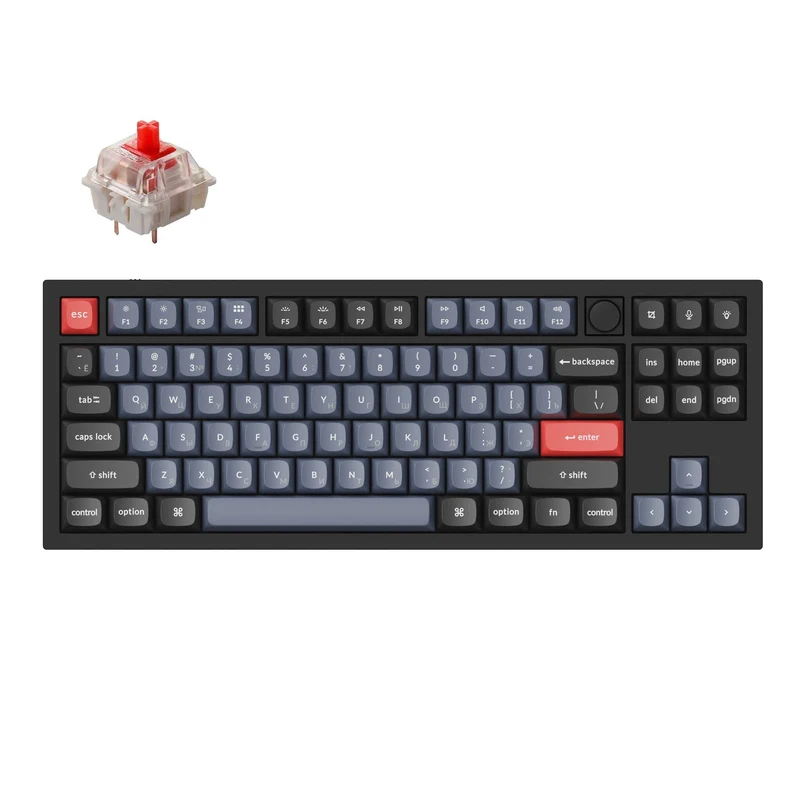 Teclado Mecánico Personalizado Keychron Q3 QMK (Distribución Rusa RU)