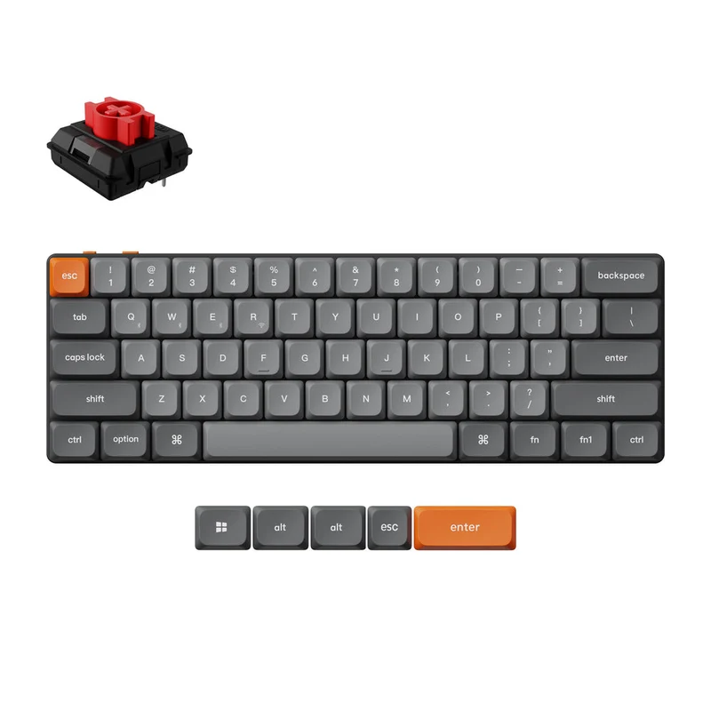 Teclado Mecánico Personalizado Inalámbrico Keychron K9 Max QMK (Distribución ANSI de EE. UU.)