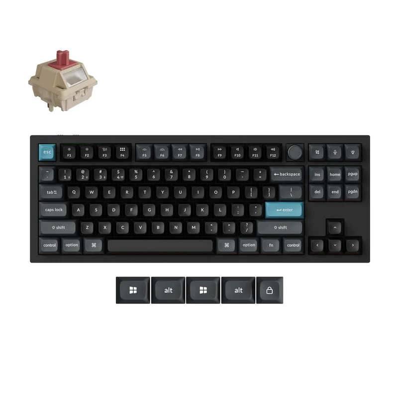 Teclado Mecánico Personalizado Inalámbrico Keychron Q3 Ultra 8K (Distribución ANSI de EE. UU.)