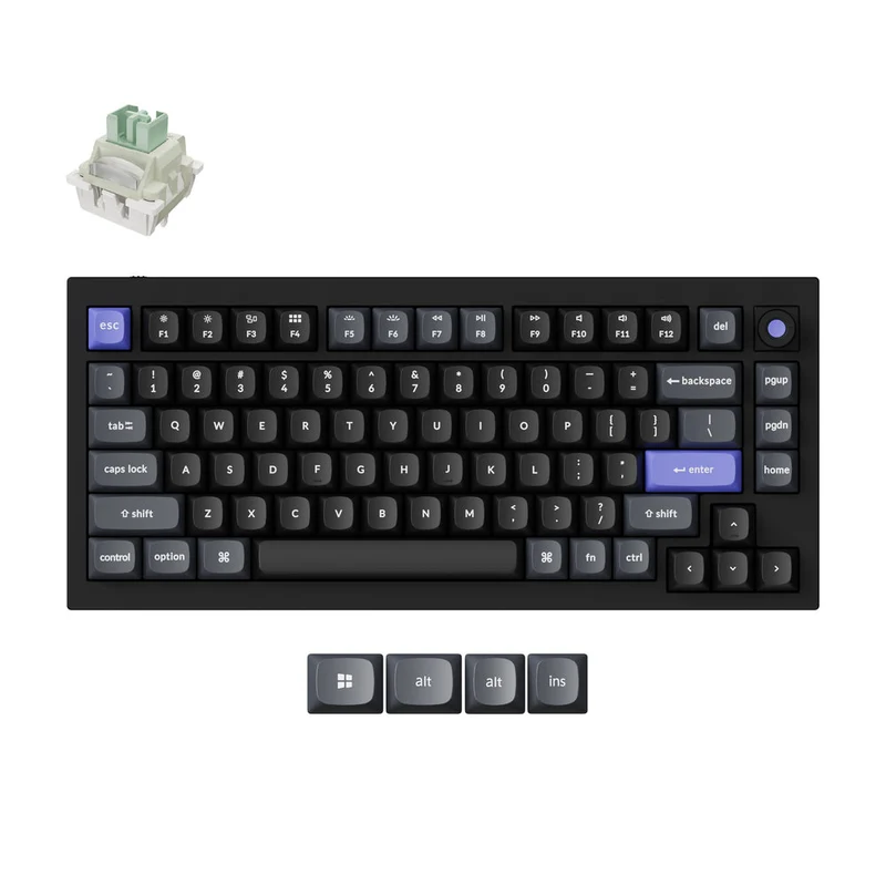 Teclado mecánico personalizado con cable e interruptores magnéticos Keychron Q1 HE 8K (Distribución ANSI de EE. UU.)