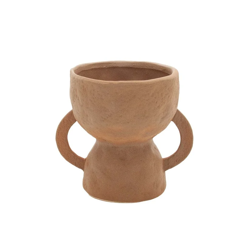 Jarrón de cerámica marrón trofeo Migori