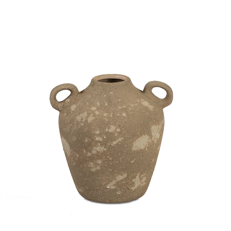 Jarrón cerámica marrón Atacama 17 cm