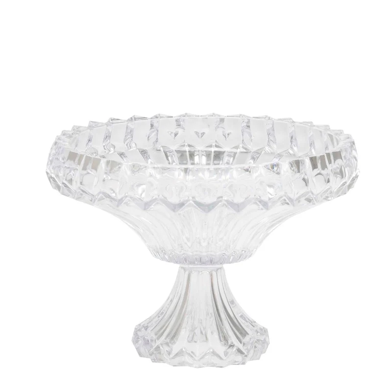 Frutero decorativo de cristal tallado