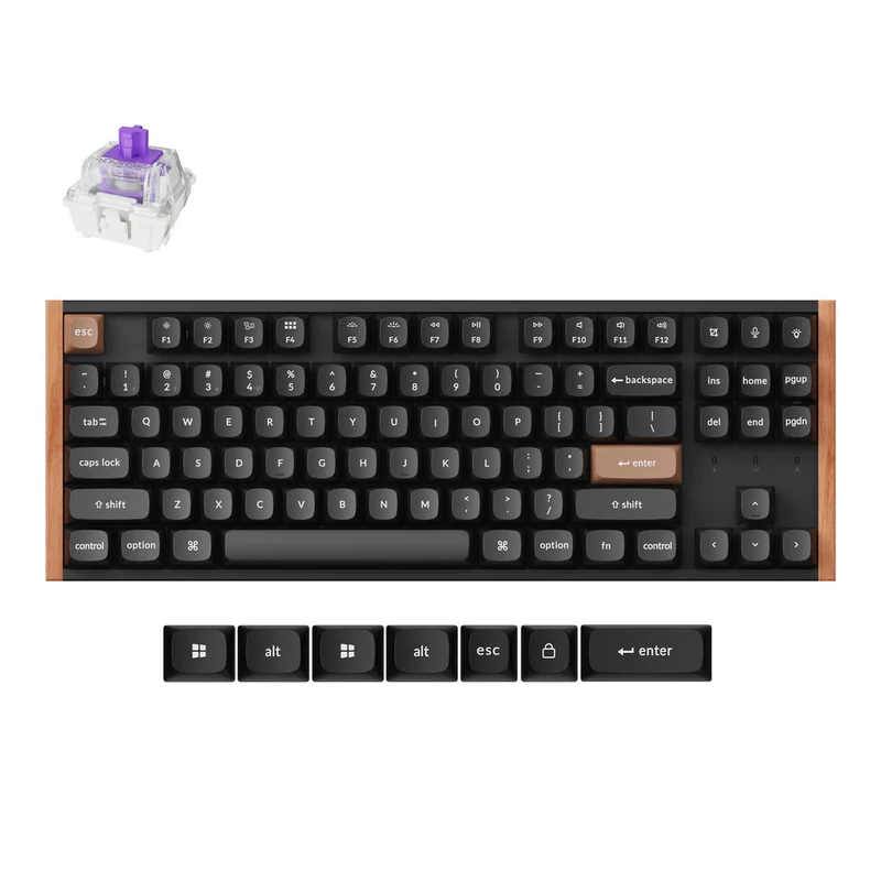 Teclado Personalizado Inalámbrico con interruptores Magnéticos Keychron K8 HE (Distribución US ANSI)