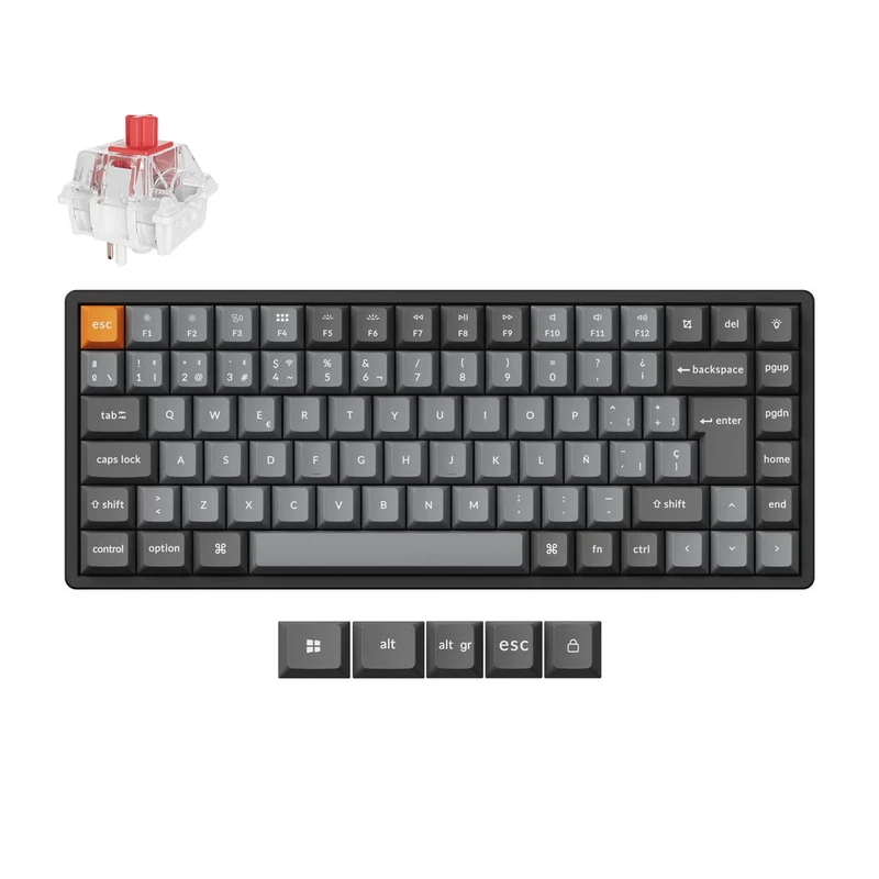 Teclado Mecánico Personalizado Inalámbrico Keychron K2 Max QMK - Colección de Distribución ISO