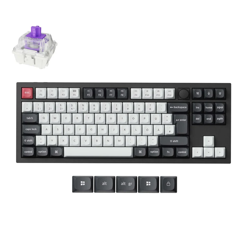 Teclado Personalizado Inalámbrico Keychron Q3 HE QMK - Colección de Distribución ISO