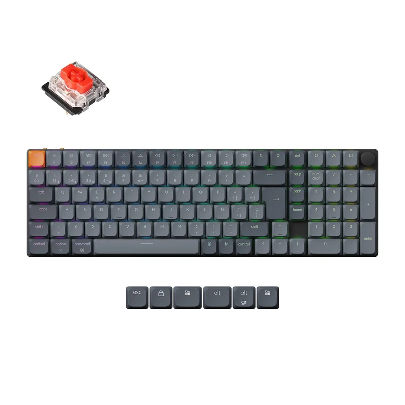 Teclado Mecánico Personalizado Inalámbrico Keychron K17 Max QMK - Colección de Distribución ISO