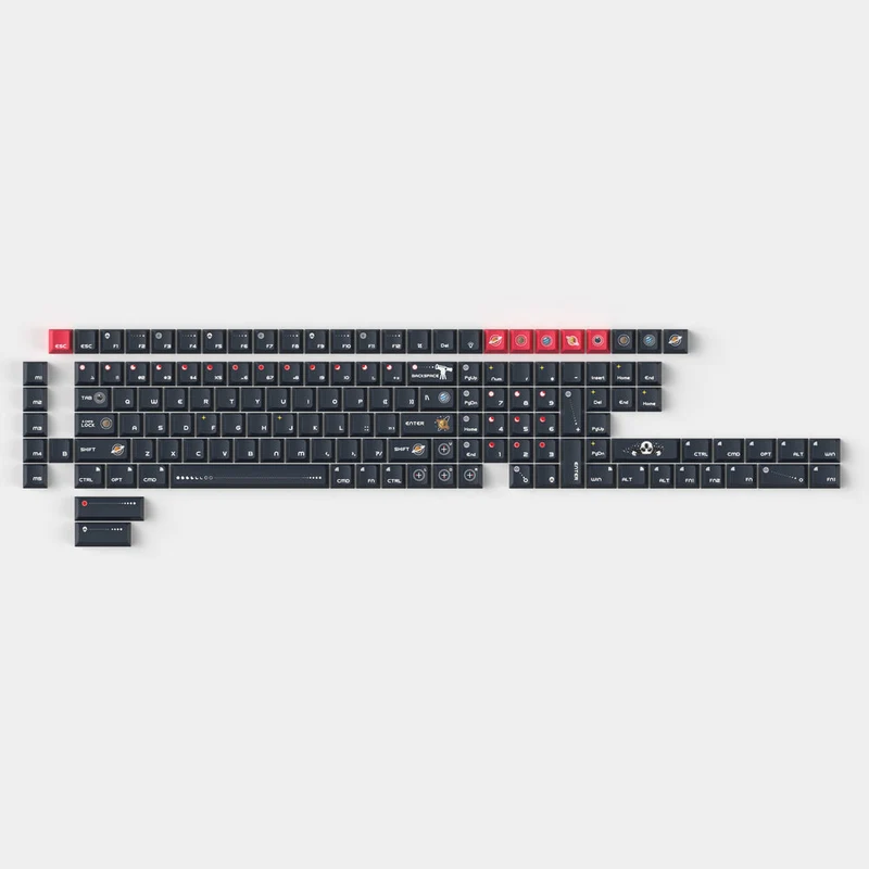 Cosmic Galaxy - Perfil Cherry Dye-Sub PBT Juego Completo de Keycaps