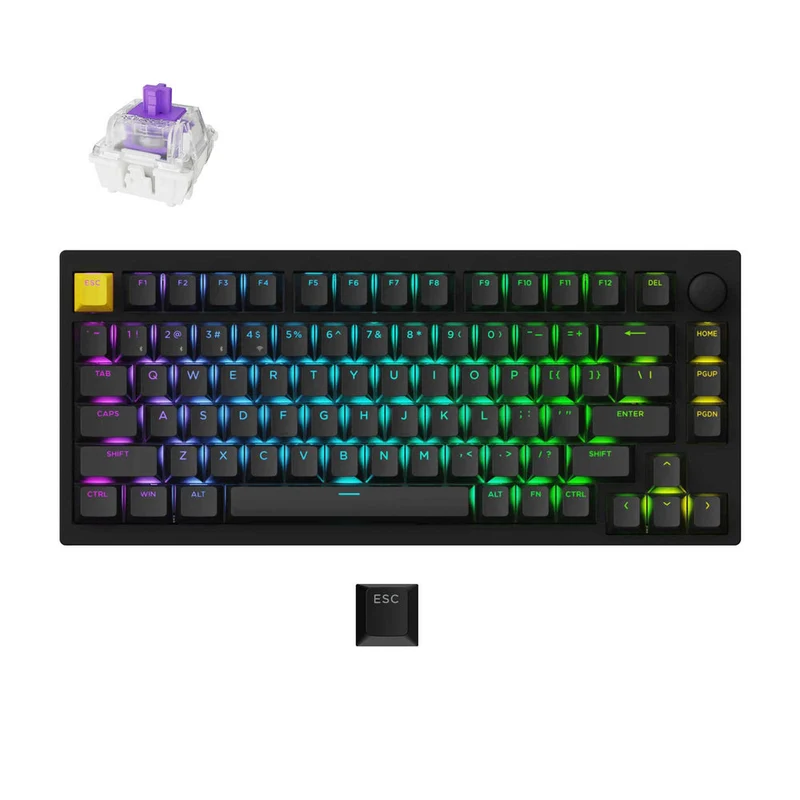 Lemokey P1 HE Inalámbrico Magnético Switch Teclado Personalizado para Juegos (Distribución US ANSI)