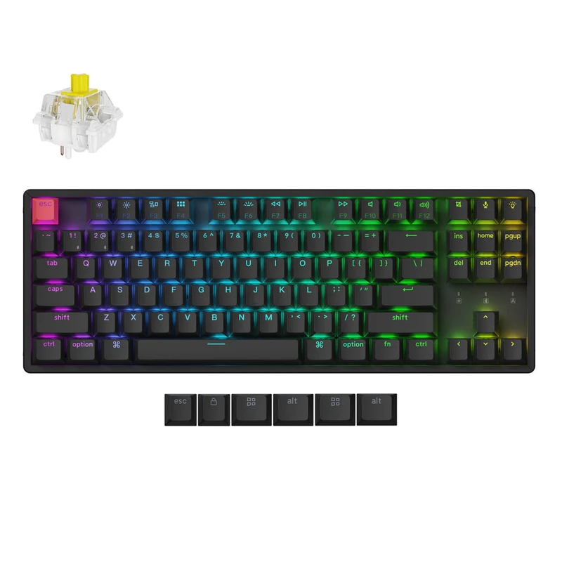 Teclado Mecánico Inalámbrico Keychron K8 QMK (Version 2)(Distribución ANSI de EE. UU.)