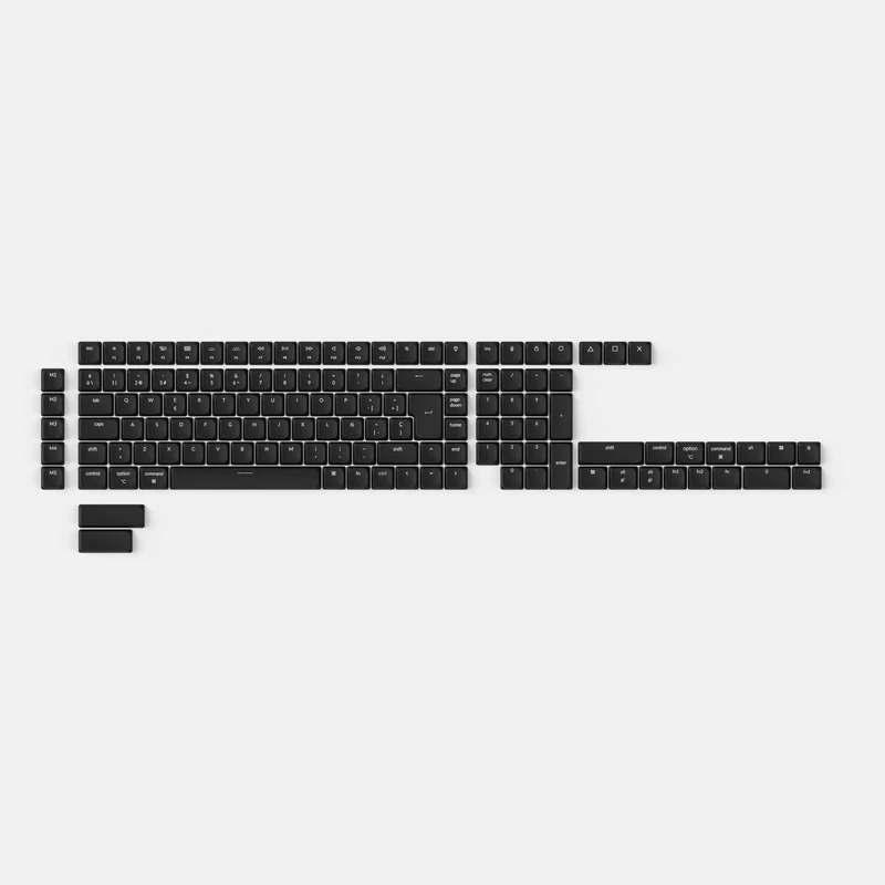Conjunto completo de teclas ISO de perfil bajo ABS con brillo a través LSA