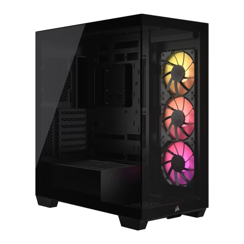 Corsair Case para PC Semitorre con 3 Ventiladores, 3500X ARGB