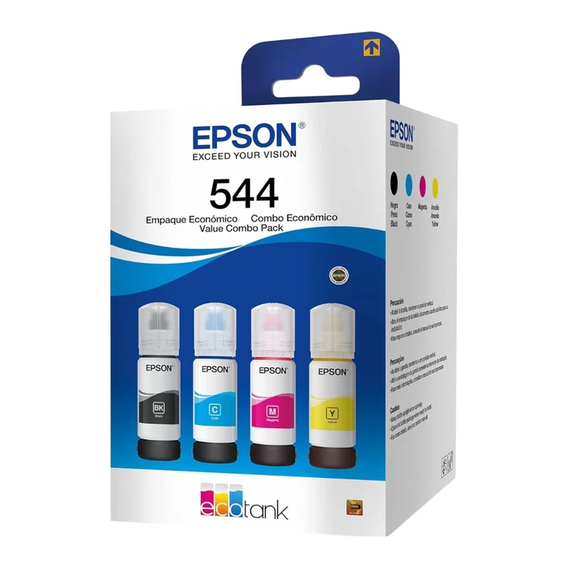 Epson Set Botellas de Tinta T544 Multicolor T544520-4P, 4 Unidades